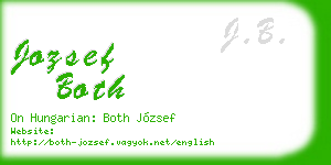 jozsef both business card