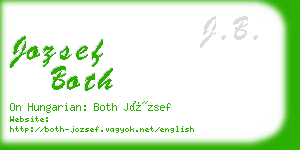jozsef both business card